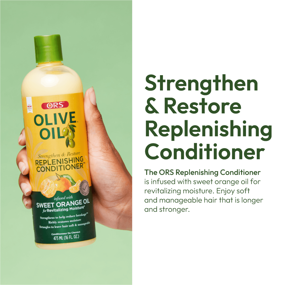 ORS Olive Oil Strengthen and Restore Replenishing Conditioner for Revitalizing Moisture (16.0 oz)