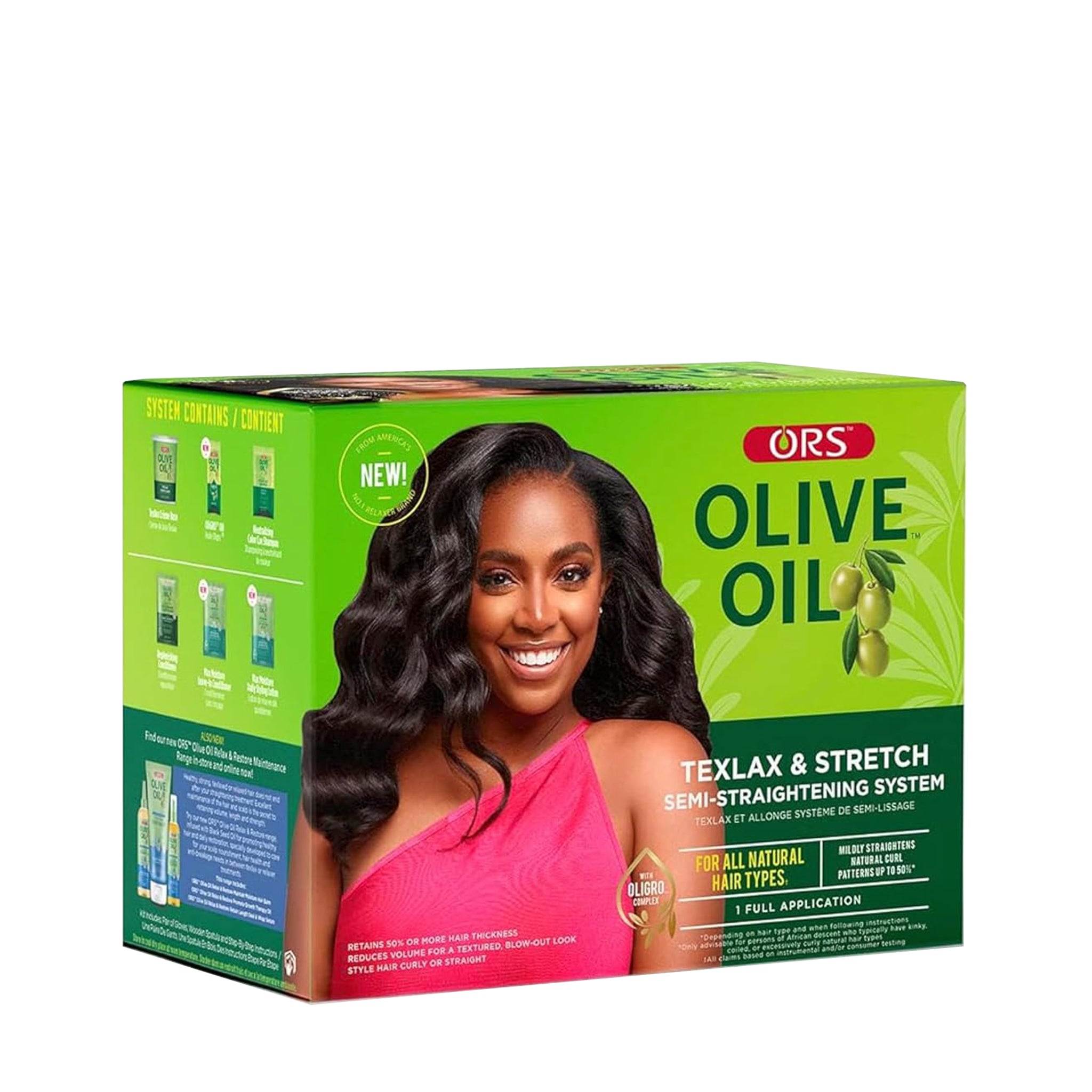 Olive Oil Texlax & Stretch Semi-Straightening System | Olive Oil