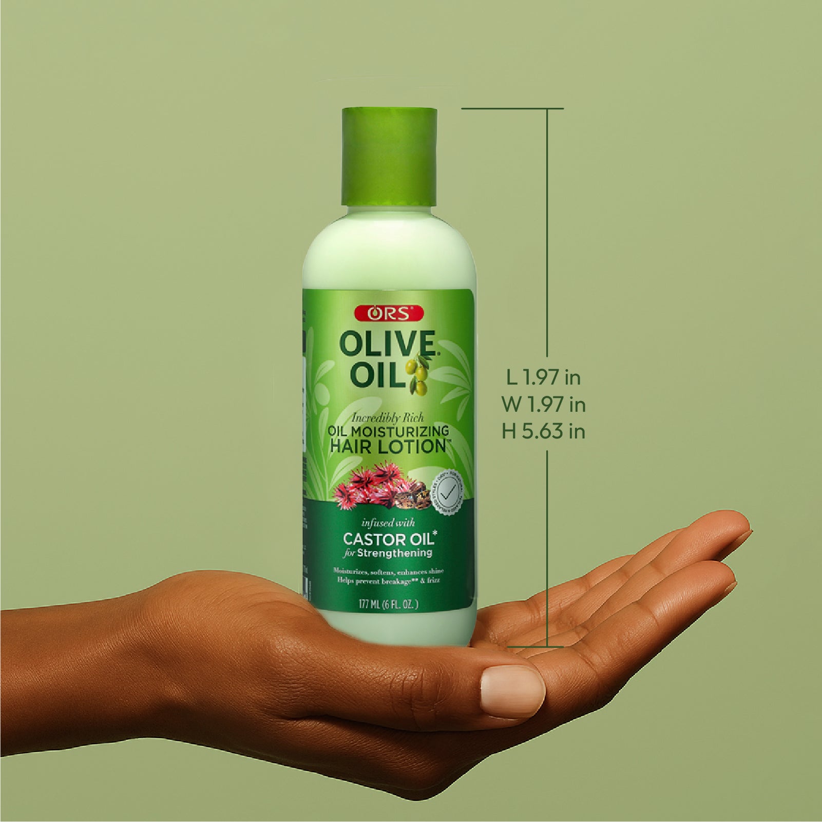 ORS Olive Oil Moisturizing Hair Lotion for Strengthening (6.0 oz) 2-Pack