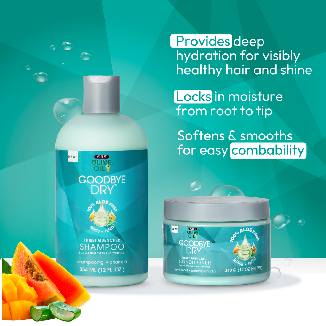 ORS Olive Oil Goodbye Dry Thirst Quencher Shampoo &amp; Conditioner Bundle