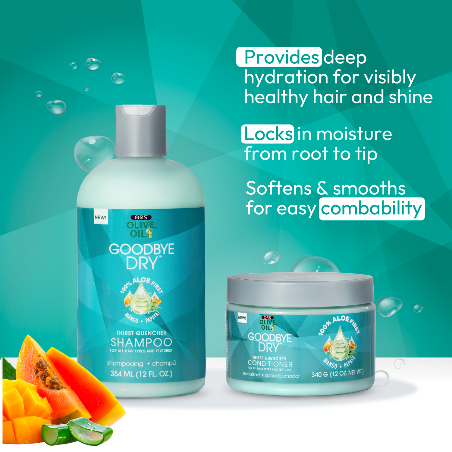 ORS Olive Oil Goodbye Dry Thirst Quencher Shampoo &amp; Conditioner Bundle