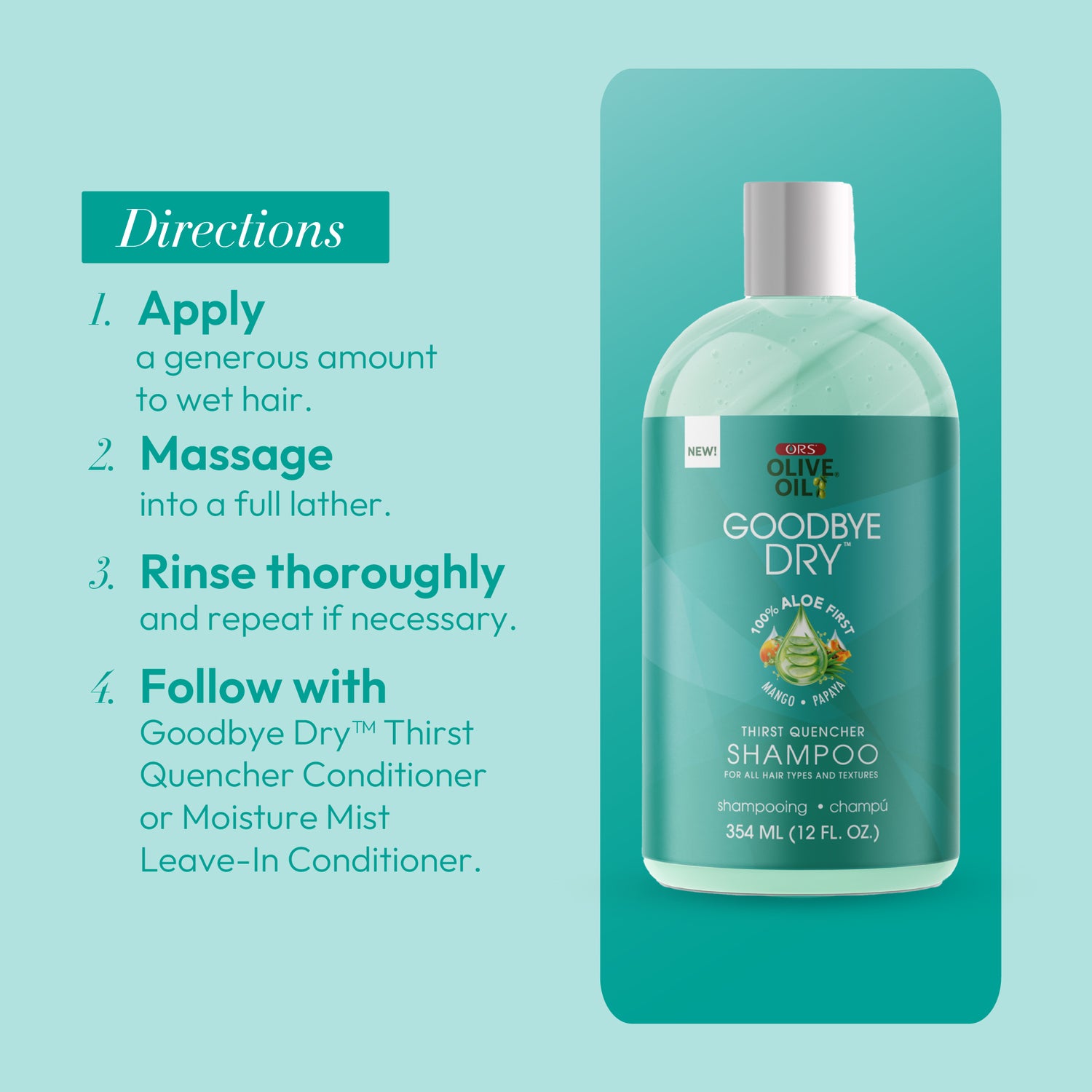 ORS Olive Oil Goodbye Dry Thirst Quencher Shampoo (12.0 oz)