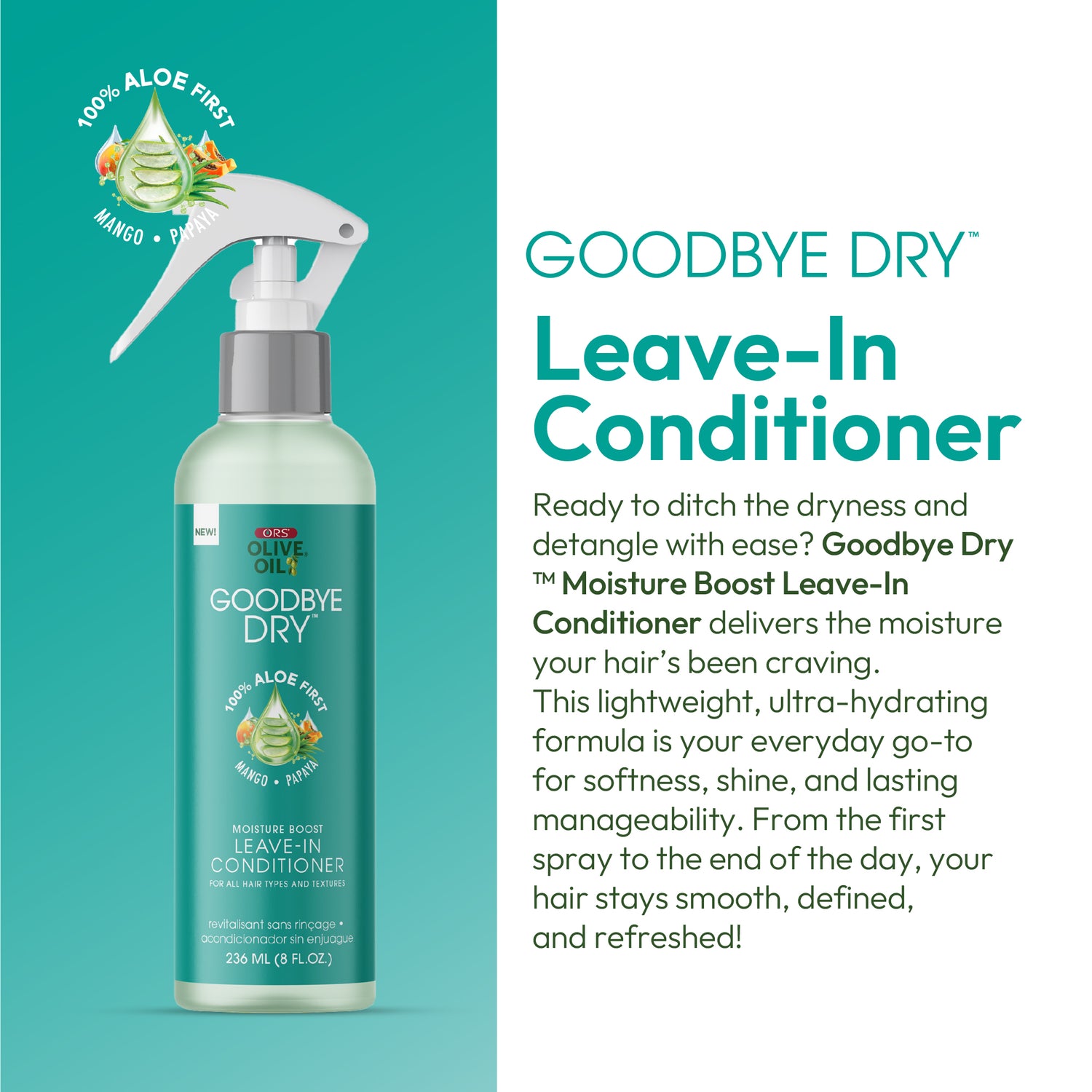 ORS Olive Oil Goodbye Dry Moisture Boost Leave-In Conditioner (8.0 oz)