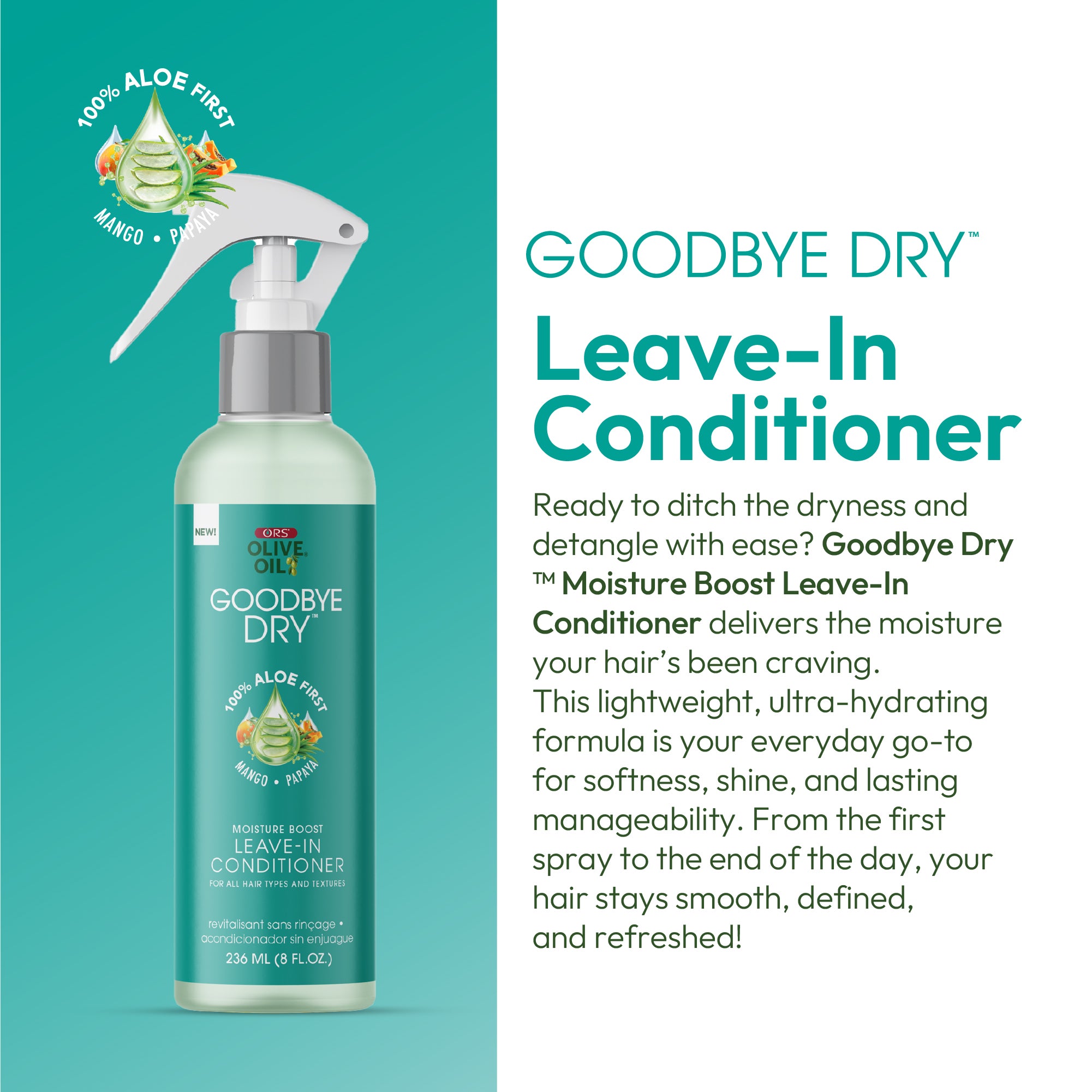 ORS Olive Oil Goodbye Dry Moisture Boost Leave-In Conditioner (8.0 oz)