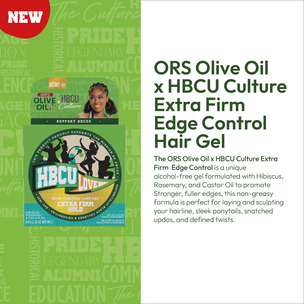 ORS Olive Oil HBCU Edge Control Hair Gel Extra Firm Hold (2.2 oz)