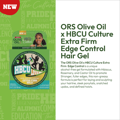 ORS Olive Oil HBCU Edge Control Hair Gel Extra Firm Hold (2.2 oz)