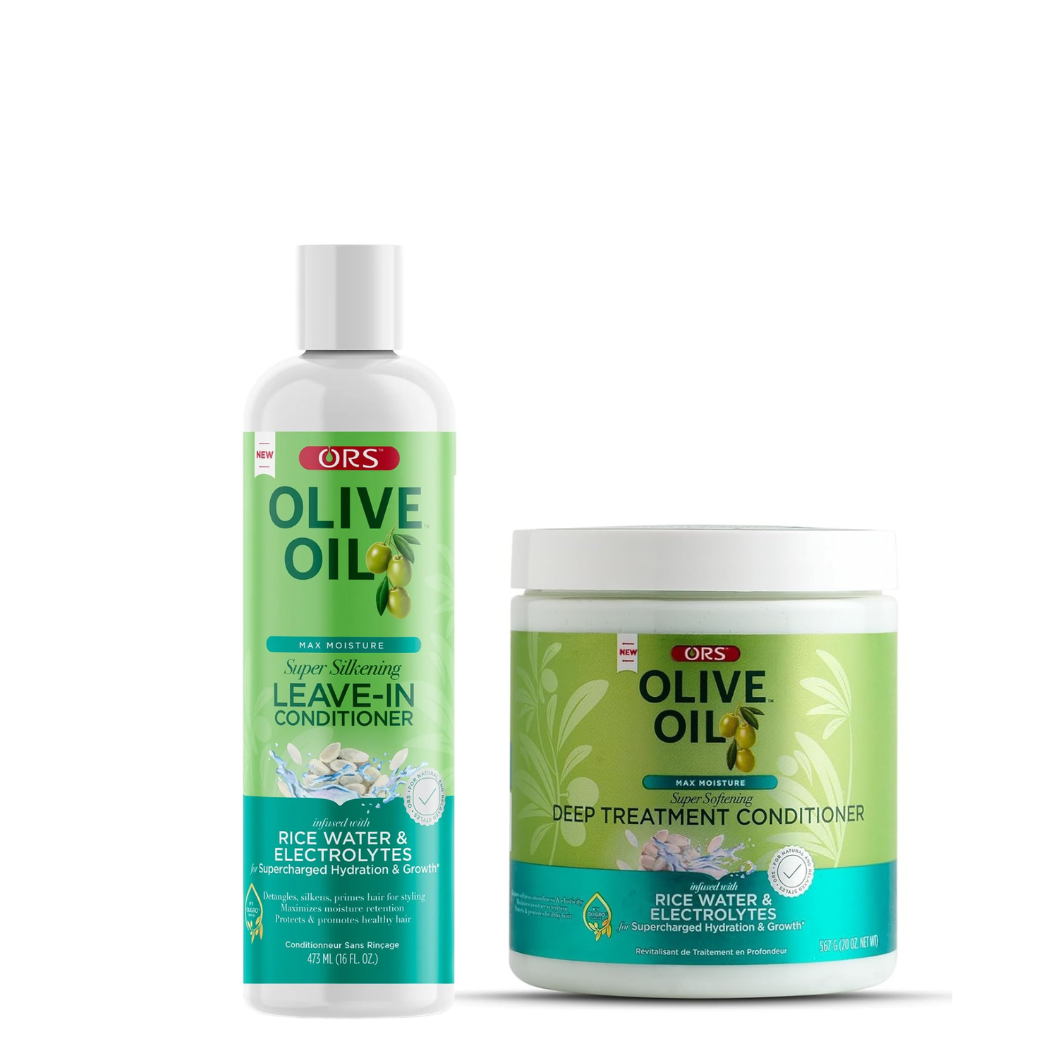 ORS Olive Oil Max Moisture Leave-In Conditioner &amp; Deep Treatment 2-Piece Set