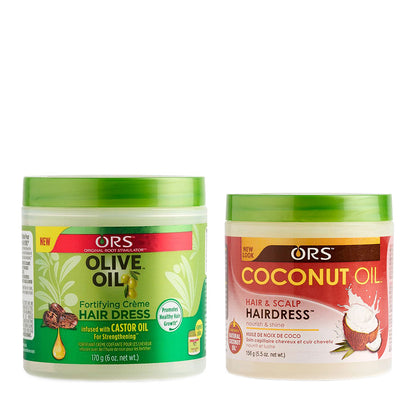 ORS Olive Oil Fortifying Creme &amp; Hair and Scalp Hair Dress 2-Piece Set