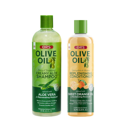 ORS Olive Oil Shampoo &amp; Conditioner for Complete Moisture (12.5 oz) 2-Piece Set