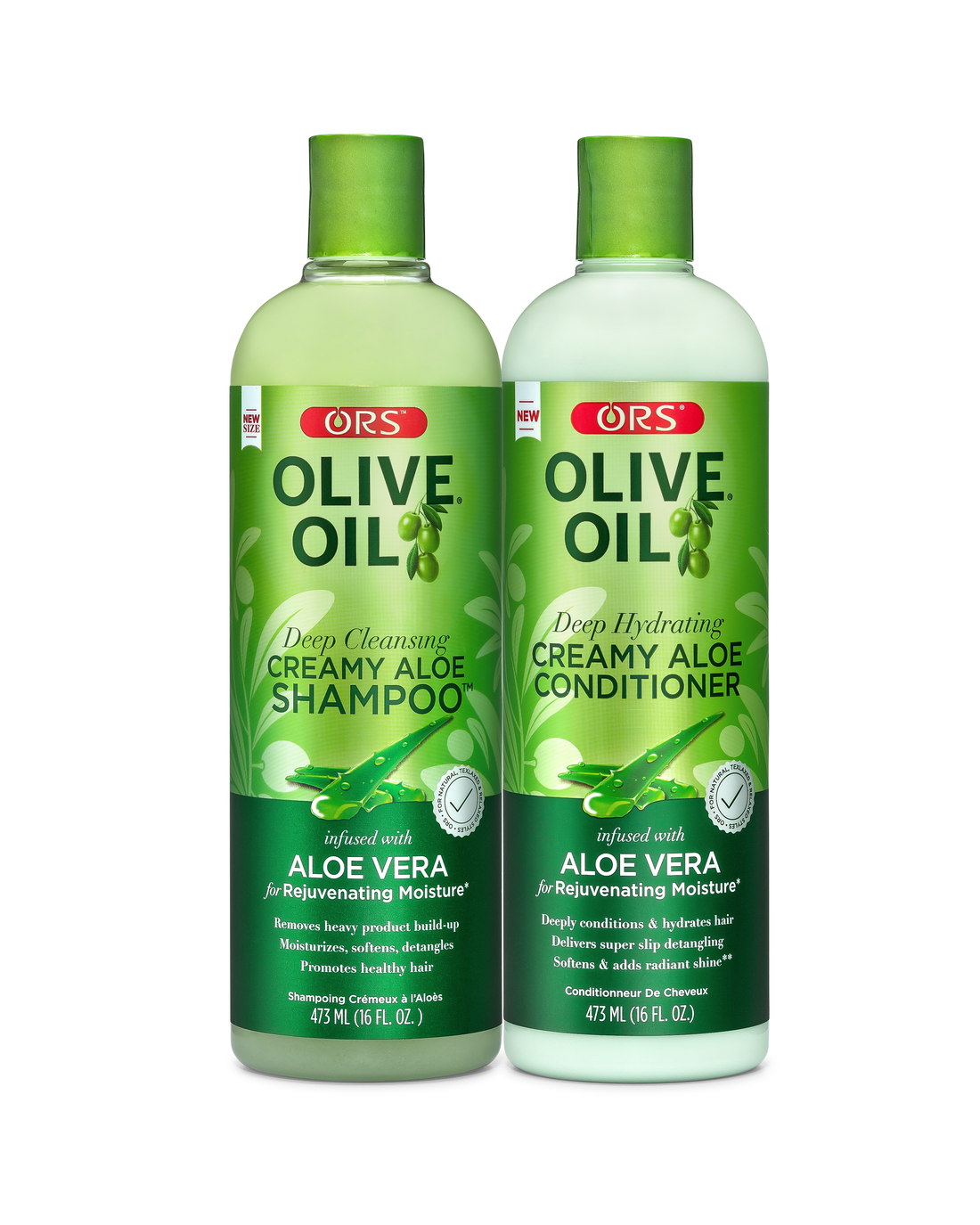 ORS Olive Oil Creamy Aloe Shampoo &amp; Conditioner (16.0 oz) Bundle