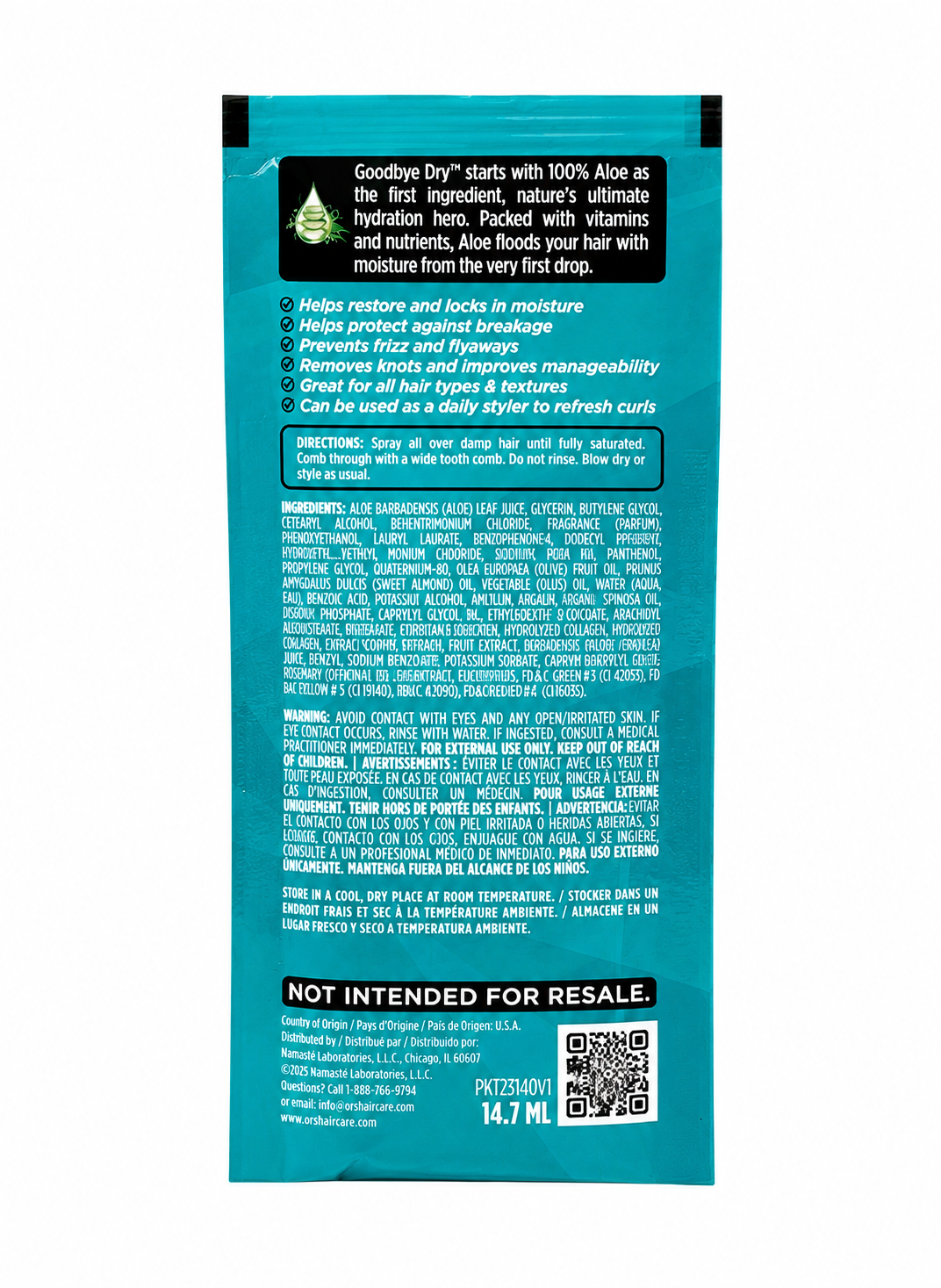 ORS Olive Oil Goodbye Dry Leave-In Conditioner (0.5 oz) - Sample
