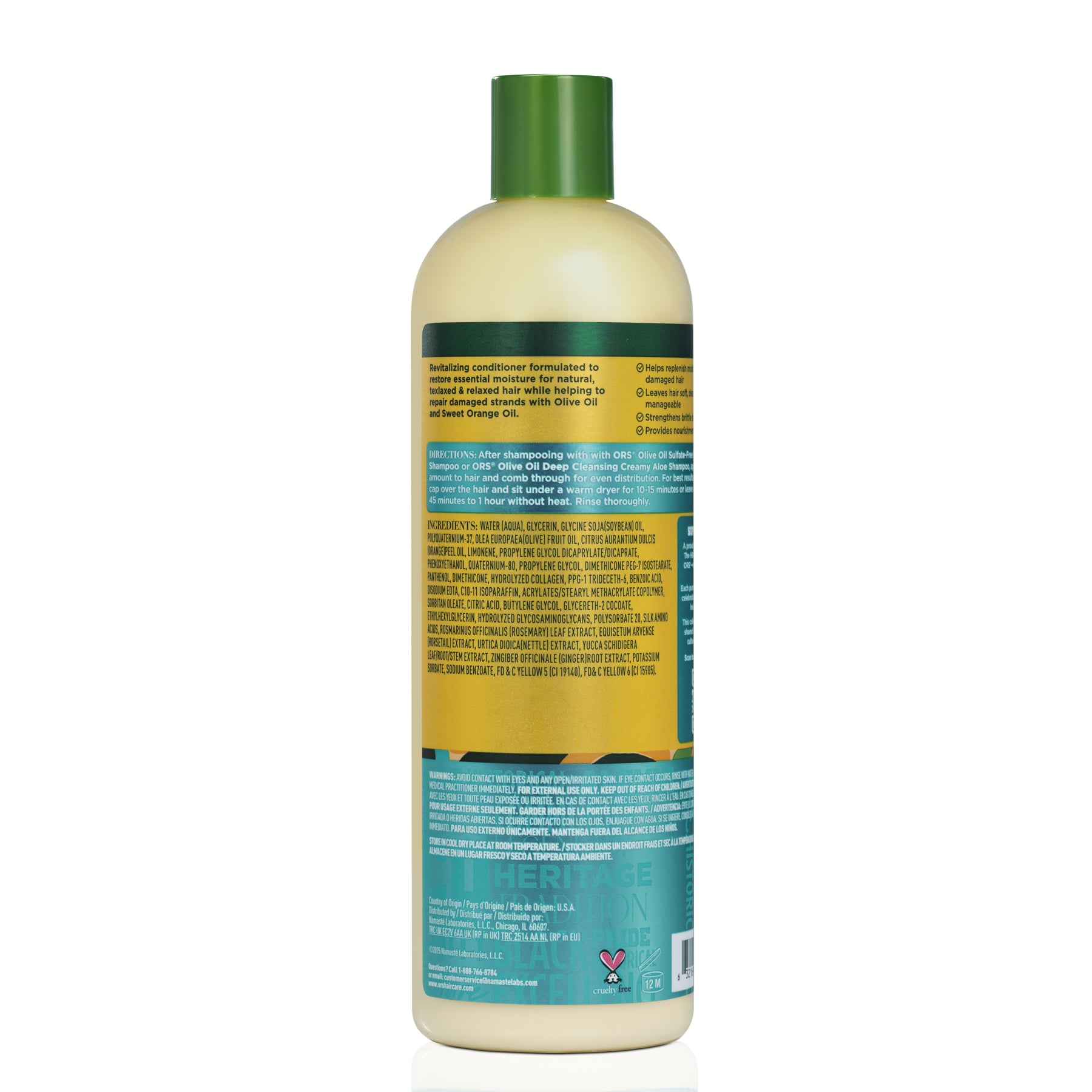 ORS Olive Oil HBCU Strengthen and Restore Replenishing Conditioner for Revitalizing Moisture (16.0 oz)