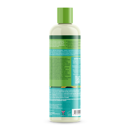 ORS Olive Oil HBCU Deep Cleansing Creamy Aloe Shampoo for Rejuvenating Moisture (16.0 oz)