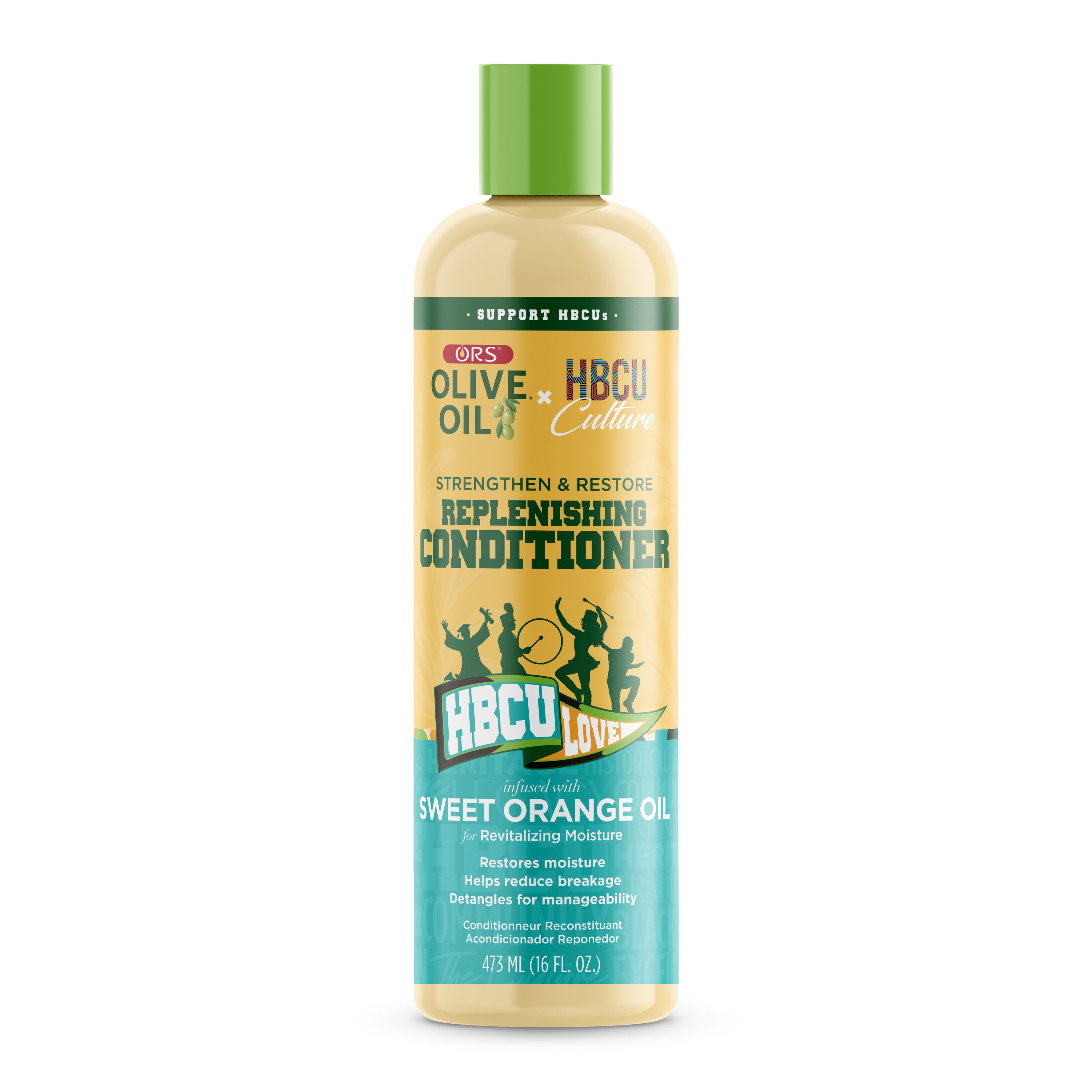 ORS Olive Oil HBCU Strengthen and Restore Replenishing Conditioner for Revitalizing Moisture (16.0 oz)