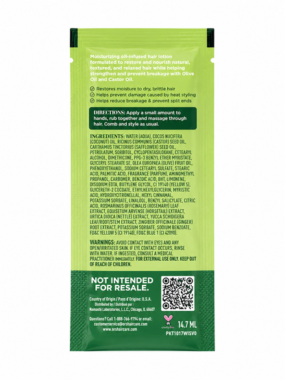 ORS Olive Oil Moisturizing Hair Lotion for Strengthening (0.5 oz) - Sample