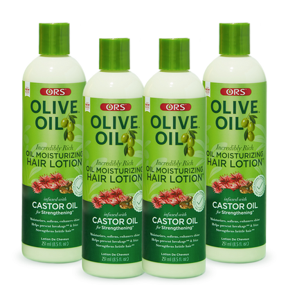 ORS Olive Oil Moisturizing Hair Lotion for Strengthening (8.5 oz) 4-Pack
