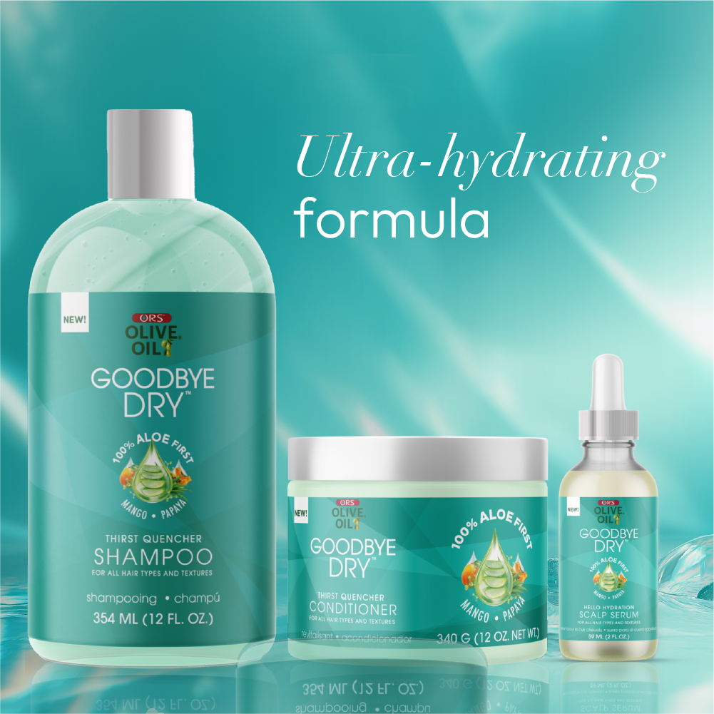 ORS Olive Oil Goodbye Dry Shampoo, Conditioner &amp; Scalp Serum - Bundle