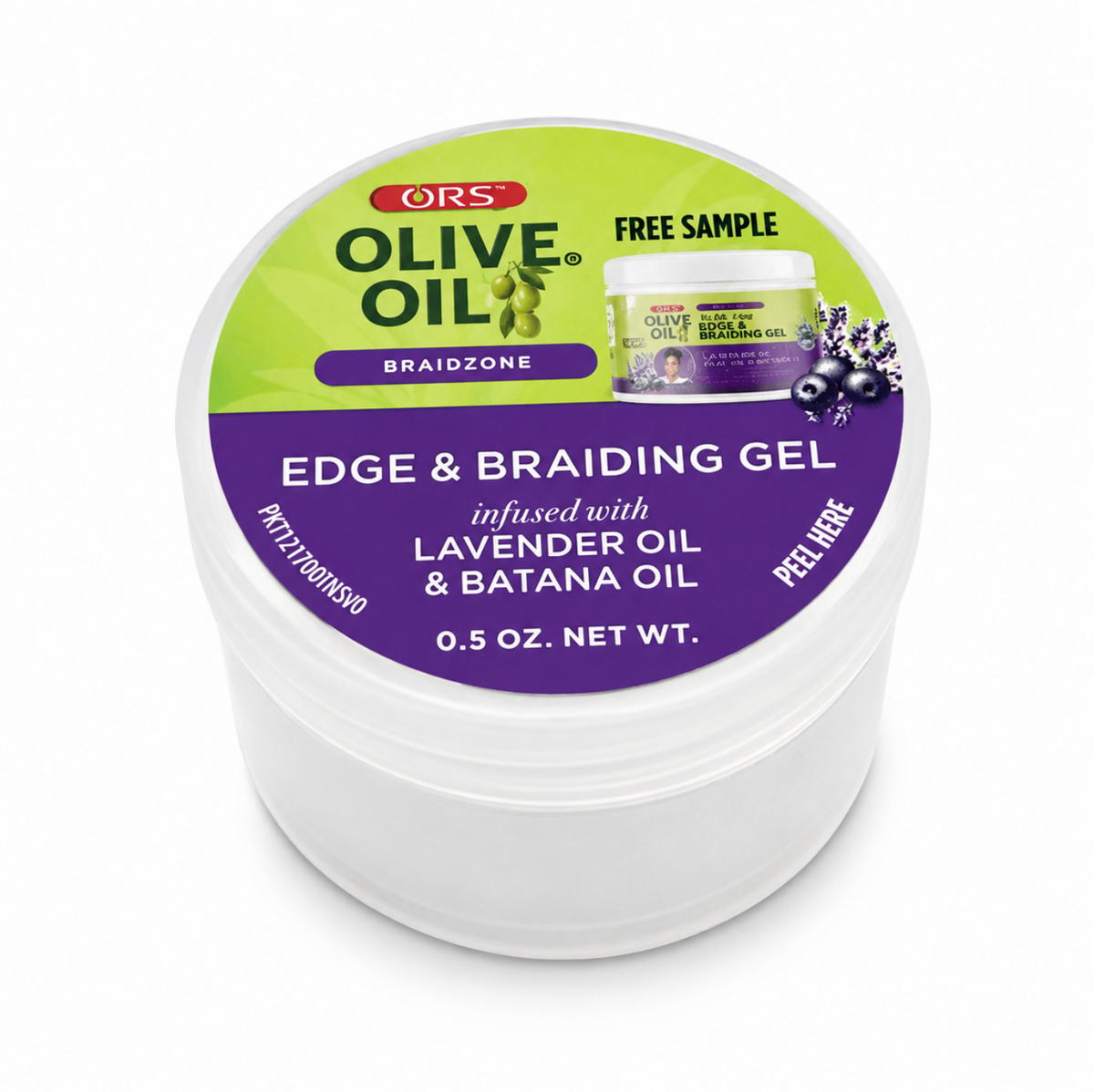 Olive Oil Braidzone Edge &amp; Braiding Gel 0.5 oz - Sample