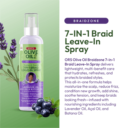 ORS Olive Oil Braidzone 7-In-1 Braid Leave In Spray (8.0 OZ)