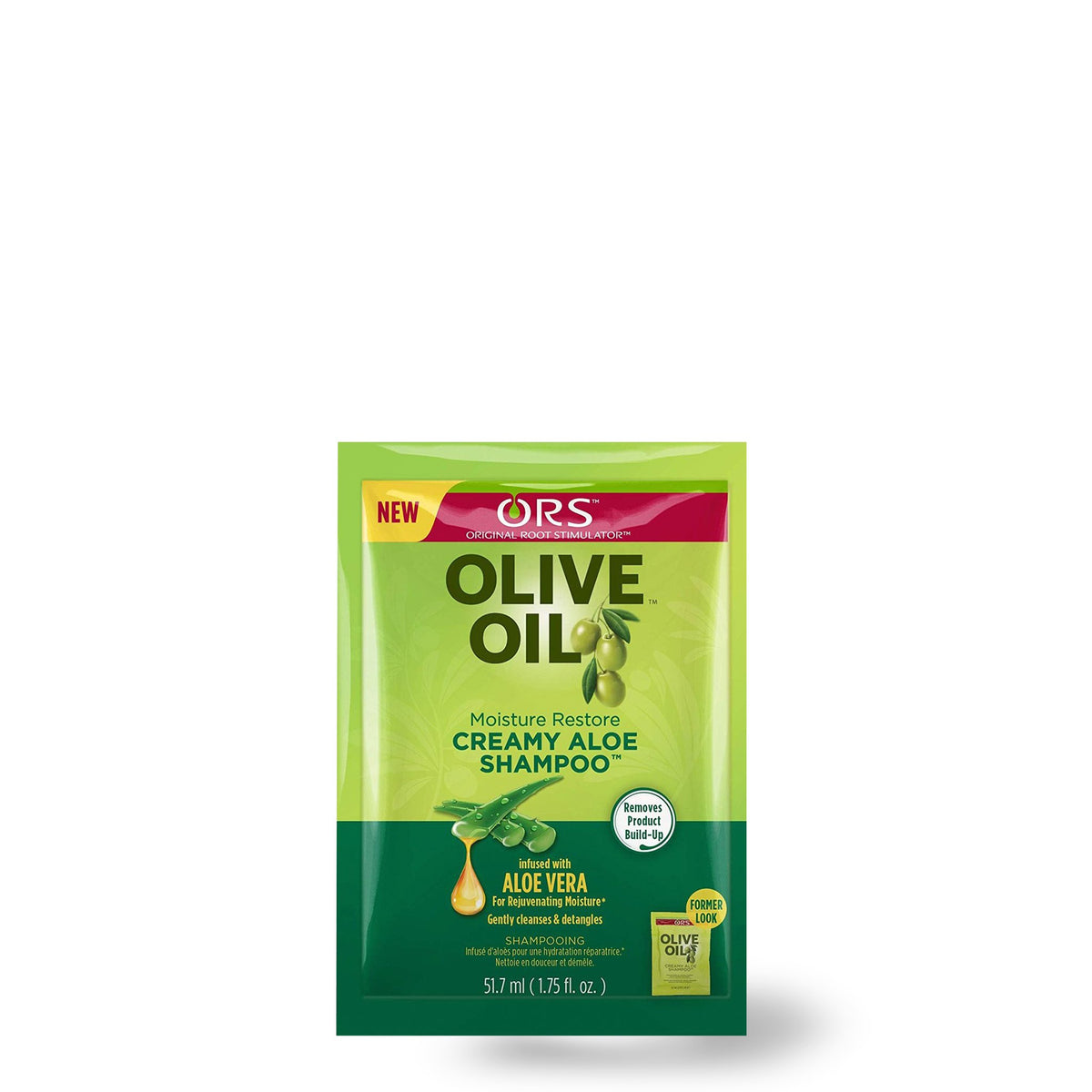 ORS Olive Oil Creamy Aloe Shampoo Infused with Aloe Vera, Travel Packet (1.7 oz)